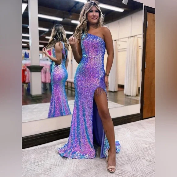 kiss prom dresses KissProm White Sweetheart V Neck Long Dress With Slit, White / 14 Perfect for your evening or formal party! Prom 2026, Wedding & Homecoming